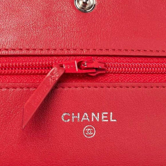 Chanel Pink Quilted Patent Leather Classic WOC Clutch Bag - Picture 5 of 12